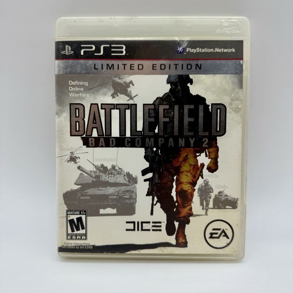 Battlefield: Bad Company 2 - Limited Edition -‎ Playstation 3 Game & Case Tested